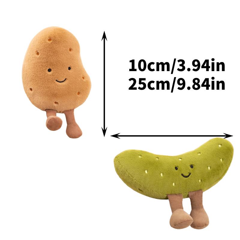 Little Sour Potato Cucumber Doll Pendant Pillow Childrens School Bag Toy Plush