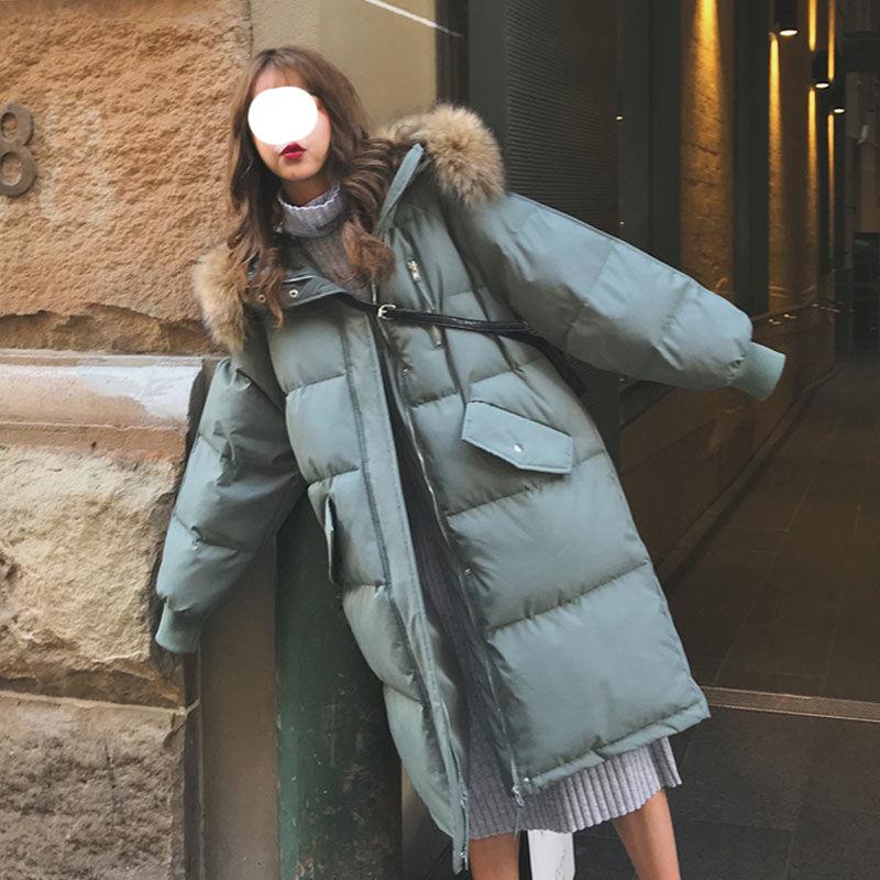 

Женская хлопковая пуховая куртка на осень и зиму, женская блузка средней длины, свободное однотонное пальто большого размера