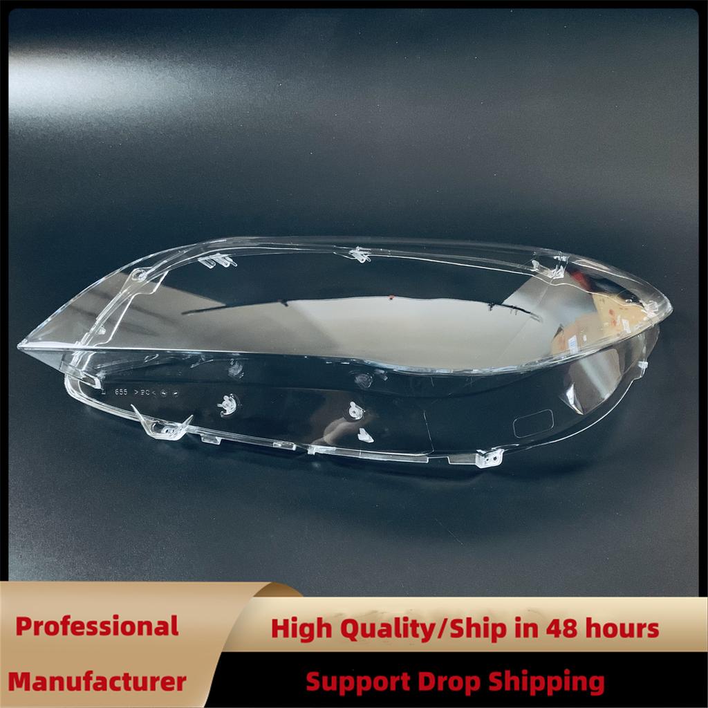 1Pair Front Headlight Lens Cover For BMW F01 F02 740i 740Li 750i 750Li 760i 2009-2015 Clear Headlamp Shell Transparent Lampshade