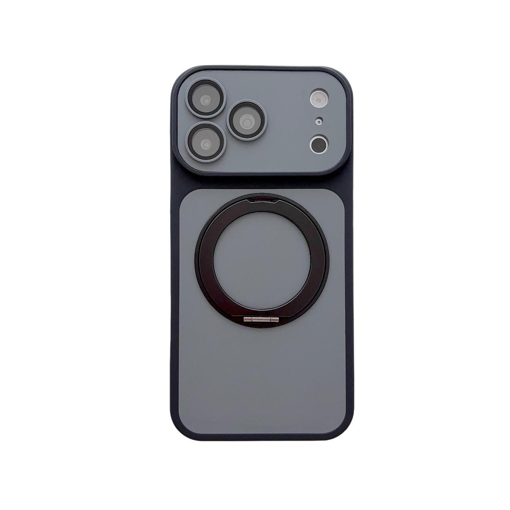 Luxury Kickstand Phone Case for 18 Pro Max 17 16 15 14 13 12 Pro Max Magnetic Cover For MagSafe With Holder Stand Case