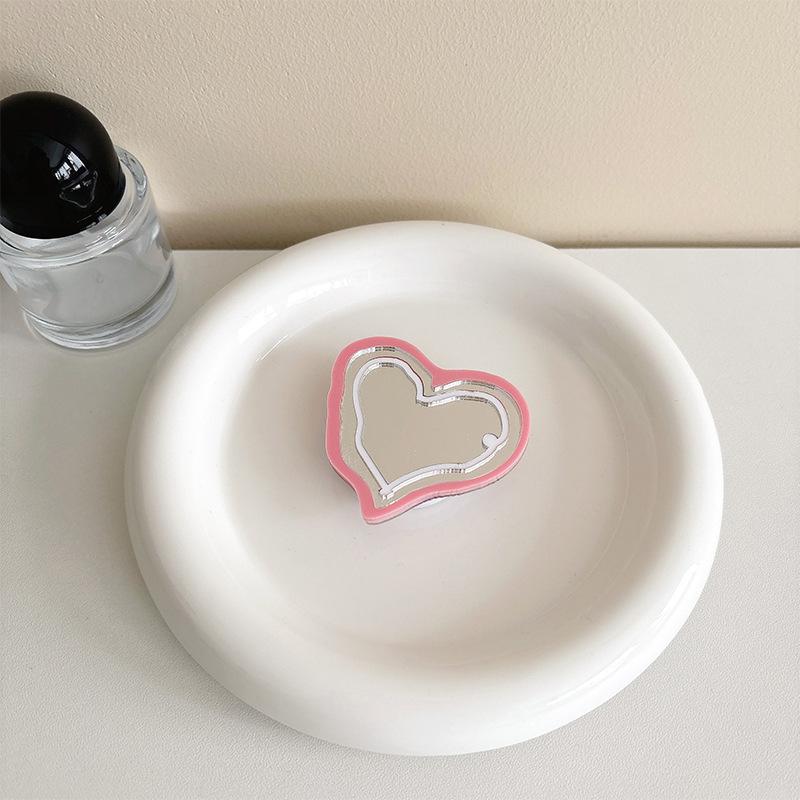 Color Love Mirror, Mobile Phone Case, Airbag Bracket, Simple Makeup Mirror, Niche Portable Portable Watch Drama Support