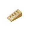 20pcsMOC Assembles Particles 61409 Slope 18° 2 X 1 X 2/3 with 4 Slots Building Block Part DIY Bricks Bulk Model Educational Toy
