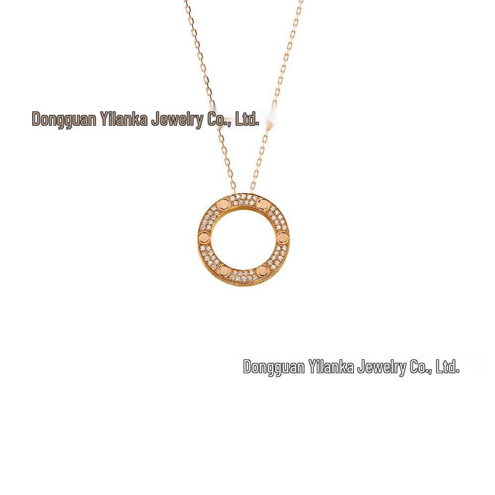 Ka's Classic Love Star Pendant Necklace - Light Luxury Titanium Steel