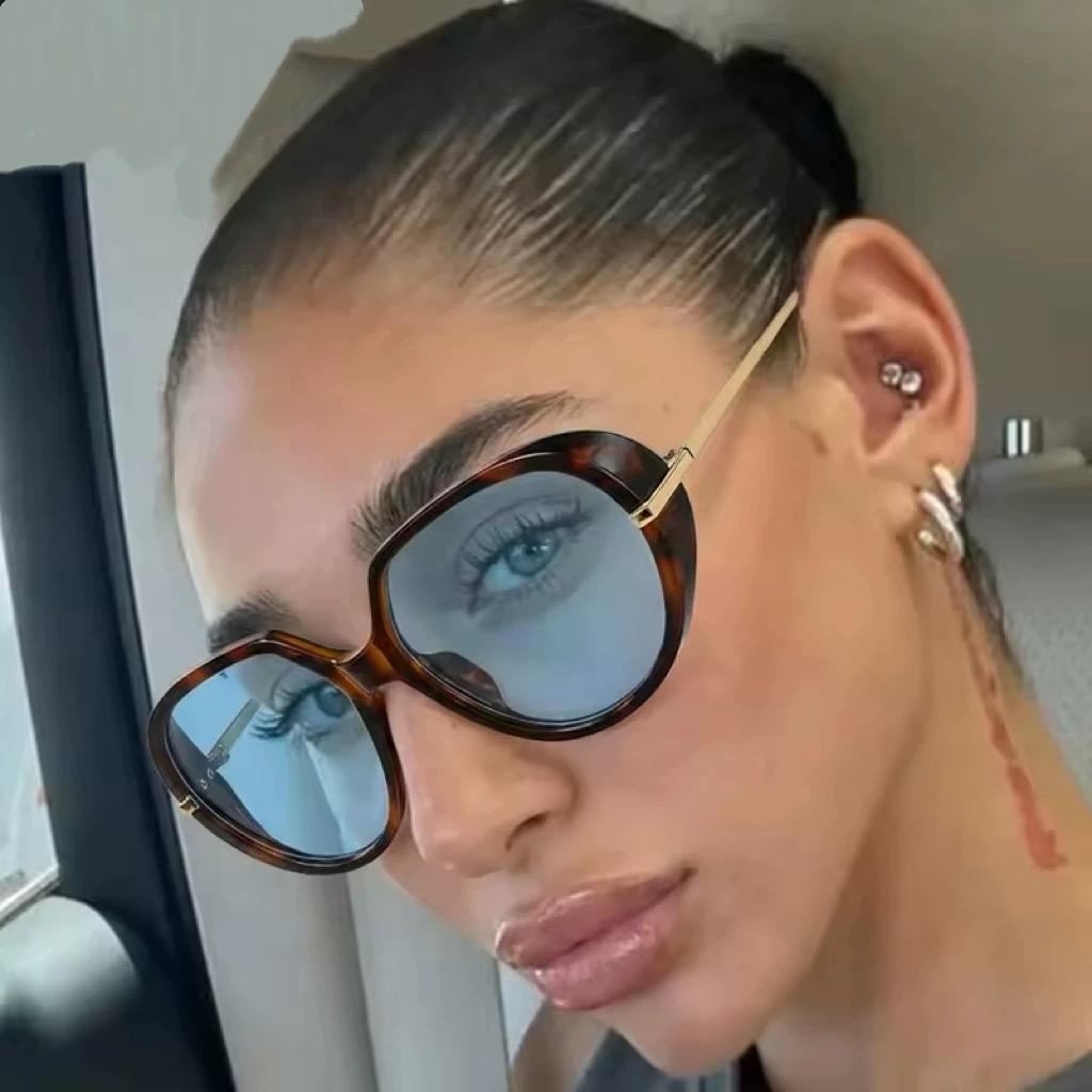 Y2k Vintage Oversized Pilot Sunglasses Women For Men 2026 Luxury Brand Designer Sun Glasses Popular Sexy Outdoor Metal Shades UV