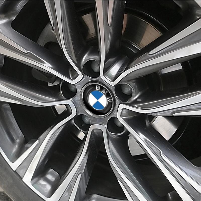 4 Stück 56mm Aluminiumlegierung Auto Radmitte Aufkleber Nabenaufkleber Für BMW E46 E39 E53 E36 F22 E87 E90 E91 E92 E65 X5 X3 1 3 5 7 Serie