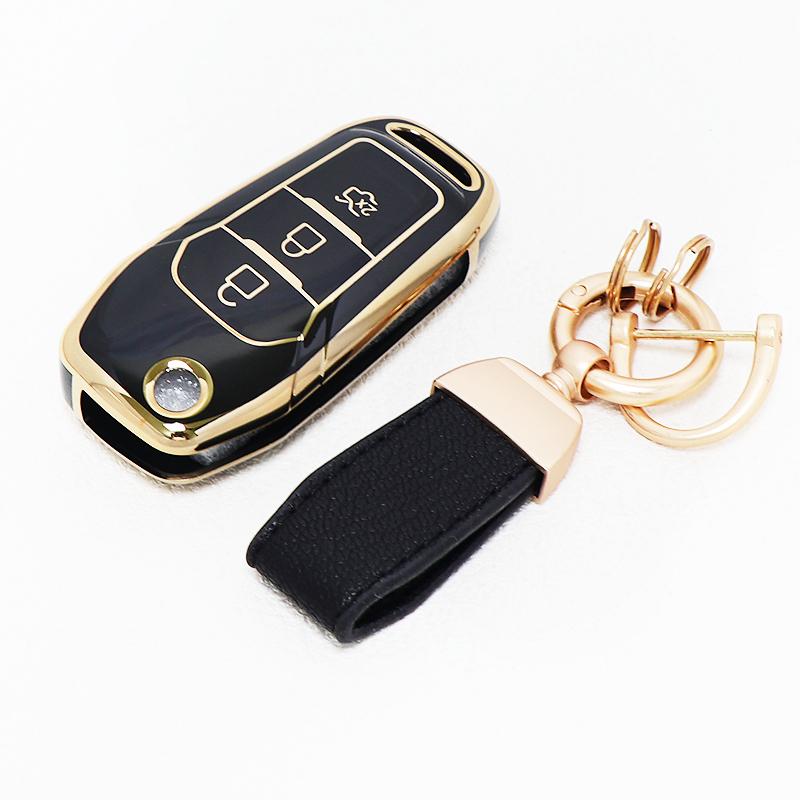 Shell Fob Holder Protector For Ford Focus Fiesta C-Max S-Max 2 3 Mk3 St Rs Ecosport Kuga Escape Mondeo Mond Car Key Cover
