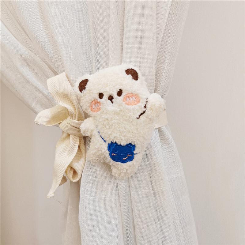 Cartoon Doll Curtain Strap Cute Cloud Shape Curtain Buckle Clip Decor Bear Hanging Curtain Strap