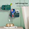 Drill-Free Bedside Wall Organizer with Remote Holder