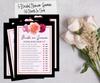 Inkdotpot Floral Theme Bachelorette Party Games Set Bundle of 5 (Activities for 50 Guest) Fun Bridal Shower Games Set