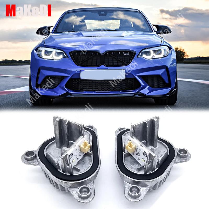 OEM White Angel Eyes DRL Module Fit For 2018-2021 BMW M2 2 series LED F22 F23 F87 230i LCI 63117494851 63117494852 7494851
