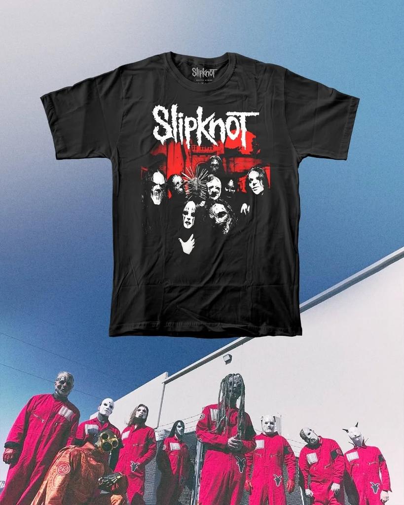 Slipknot Heavy Metal Band Grafisk T-shirt Herr Dam Sommar Bomull Överdimensionerad Streetwear Kortärmad Mode Retro T-shirt Kläder