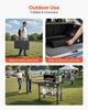 Outdoor Grill Cart, 787 x 432mm Tabletop Size Grilling Table, Foldable Outdoor Cooking Table with Tissue Holder, Hooks, Wheels, Side Table, BBQ Prep