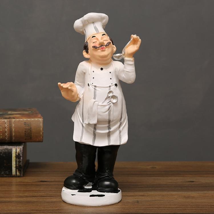 Funny Chefs Decorative Statue Resin Home Countertops Table Decoration for Farmhouse Home Decors & Kitchen Decorations