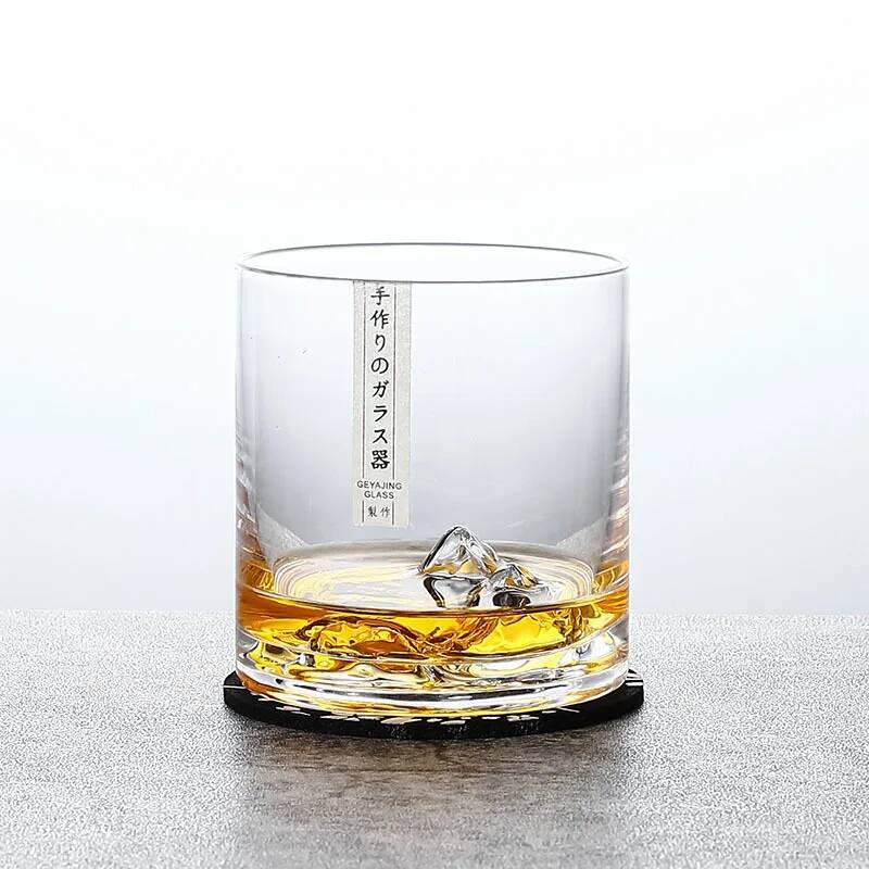 

300ml Super Neat Whiskey Glasses Mountain Japan Style Crystal Wine Cup Set Chivas Iceberg Whisky Rock Mug Brandy Tumbler Snifter 300ml