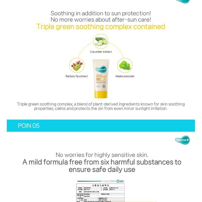 Derma: B - Everyday Mild Sunscreen