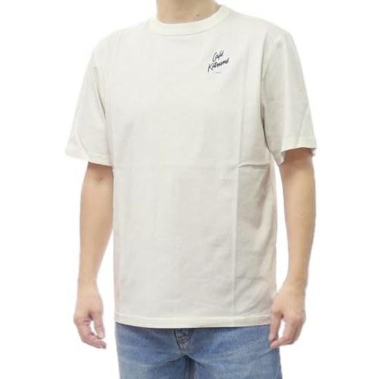 Maison Kitsune CAFE Crew Neck T-Shirt Relax Off White
