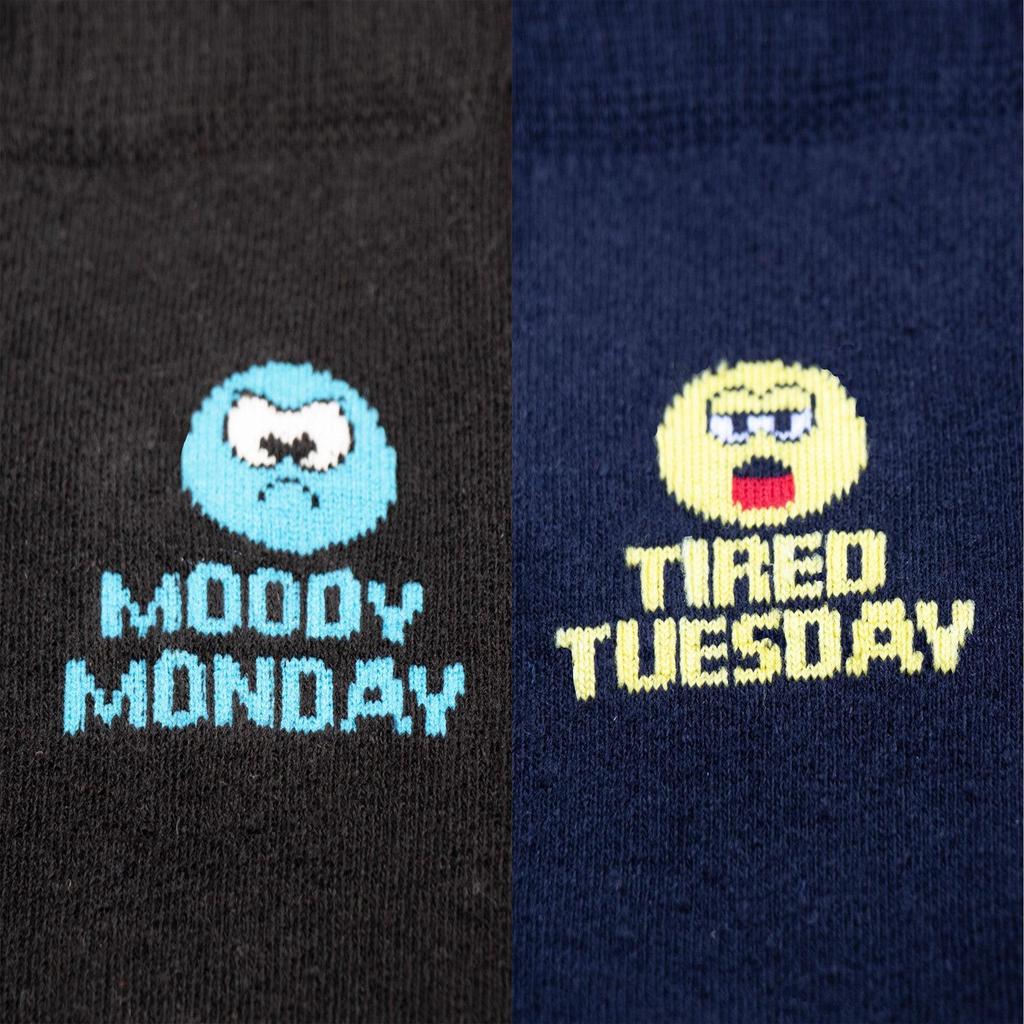 Public Dealz Mens Mood Of The Week Socks (Pack of 7)