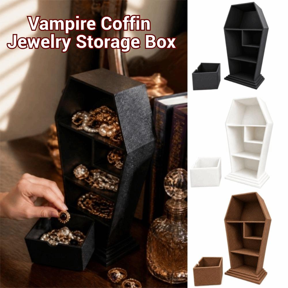 Gothic Travel Portable Storage Case Multi-compartment Ring Necklace Earring Storage Box Halloween