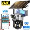 LS VISION 4K 8MP Wifi/4G Sim Solar Kamera Dual bildschirme Outdoor WiFi Solar IP PTZ Camara Auto Tracking batterie CCTV Sicherheit Überwachung Cam