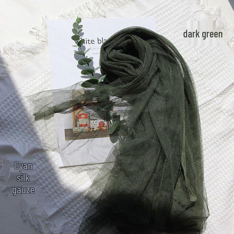 Green Tulle Lace Net Fabric for Kindergarten & Wedding - Transparent, Free Shipping