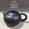 Special Clearance: Black Pottery Teapot Set - Japanese Retro Coarse Ceramic, Anti-Scald, Side Handle, Kung Fu Style