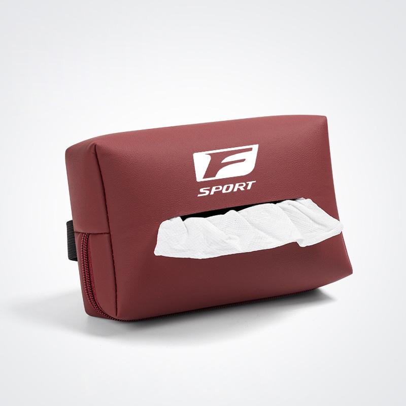 Car Tissue Box Leather Paper Towel Storage Bag Accessories For Lexus F-SPORT ES RX NX LS UX LM LX GX LC RZ IS CT GS RC HS SC TX