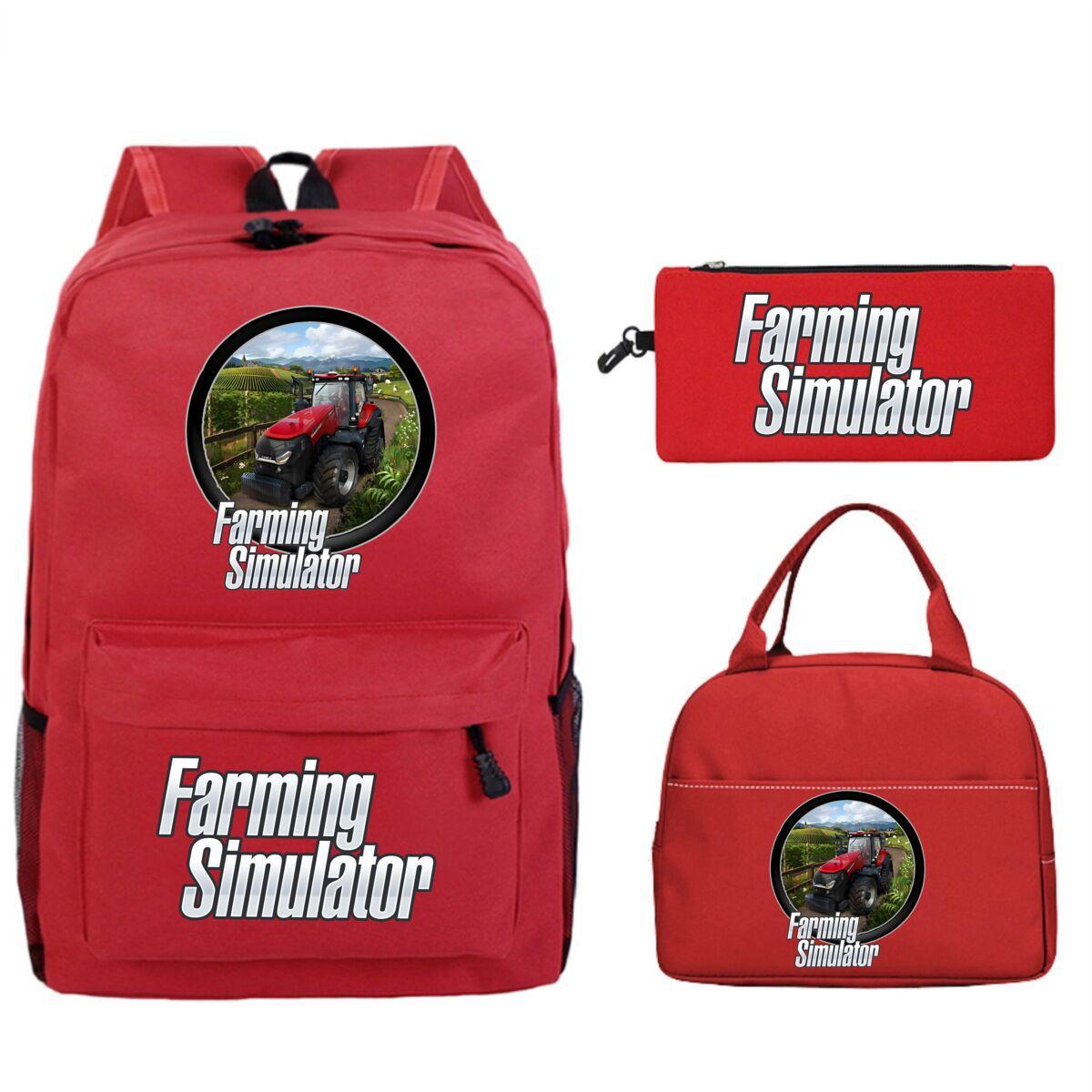 

Farming Simulator game merchandise Printed children s school bag set Cross-border leisure student backpack No specification