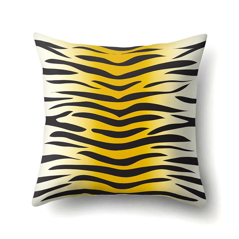 Motif Léopard Nordique Moderne Abstrait Taie d'Oreiller en Polyester Décoration de Voiture Maison Imprimée Taie d'Oreiller Repose-Lombaire