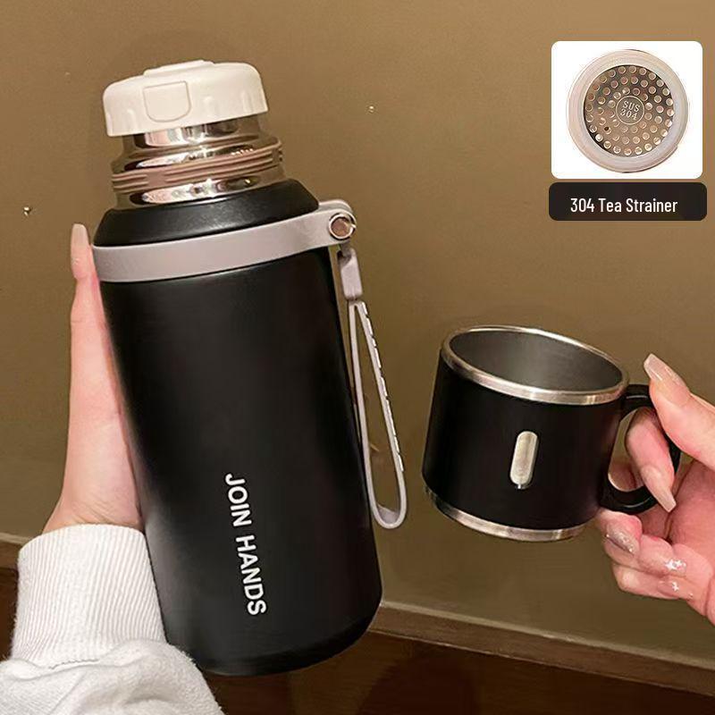Large-Capacity 316 Stainless Steel Thermos with Tea Infuser