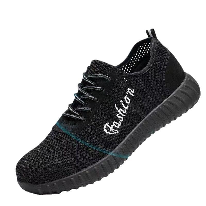 Summer Labor Insurance Shoes Steel Baotou Anti-smashing and Puncture-proof Lightweight Safety Protective Shoes