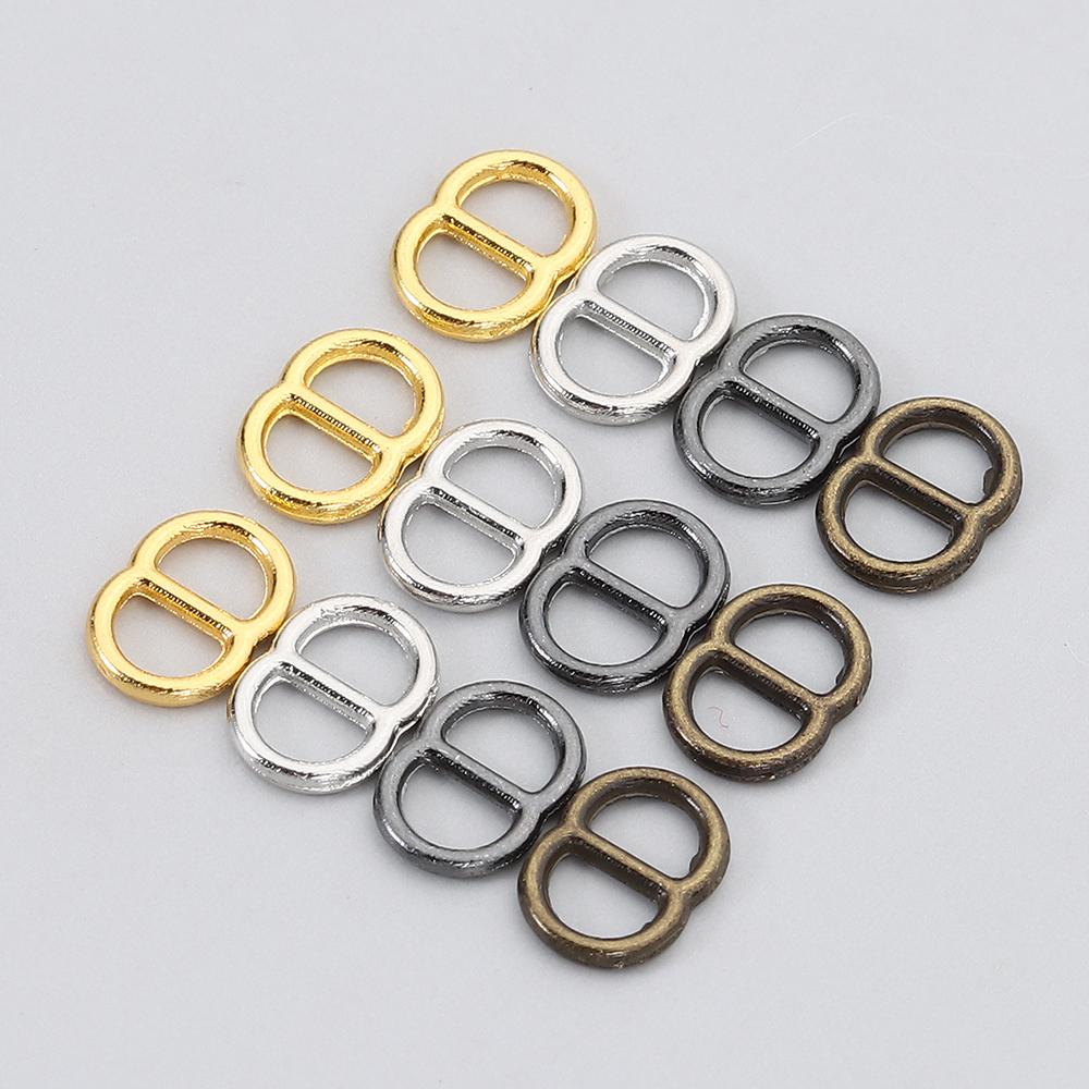 50pcs High Quality Newest Tri-glide Belt Buckle Mini DIY Bags Buckles 4mm Small Strap Buckles Buttons Shoes Accessories