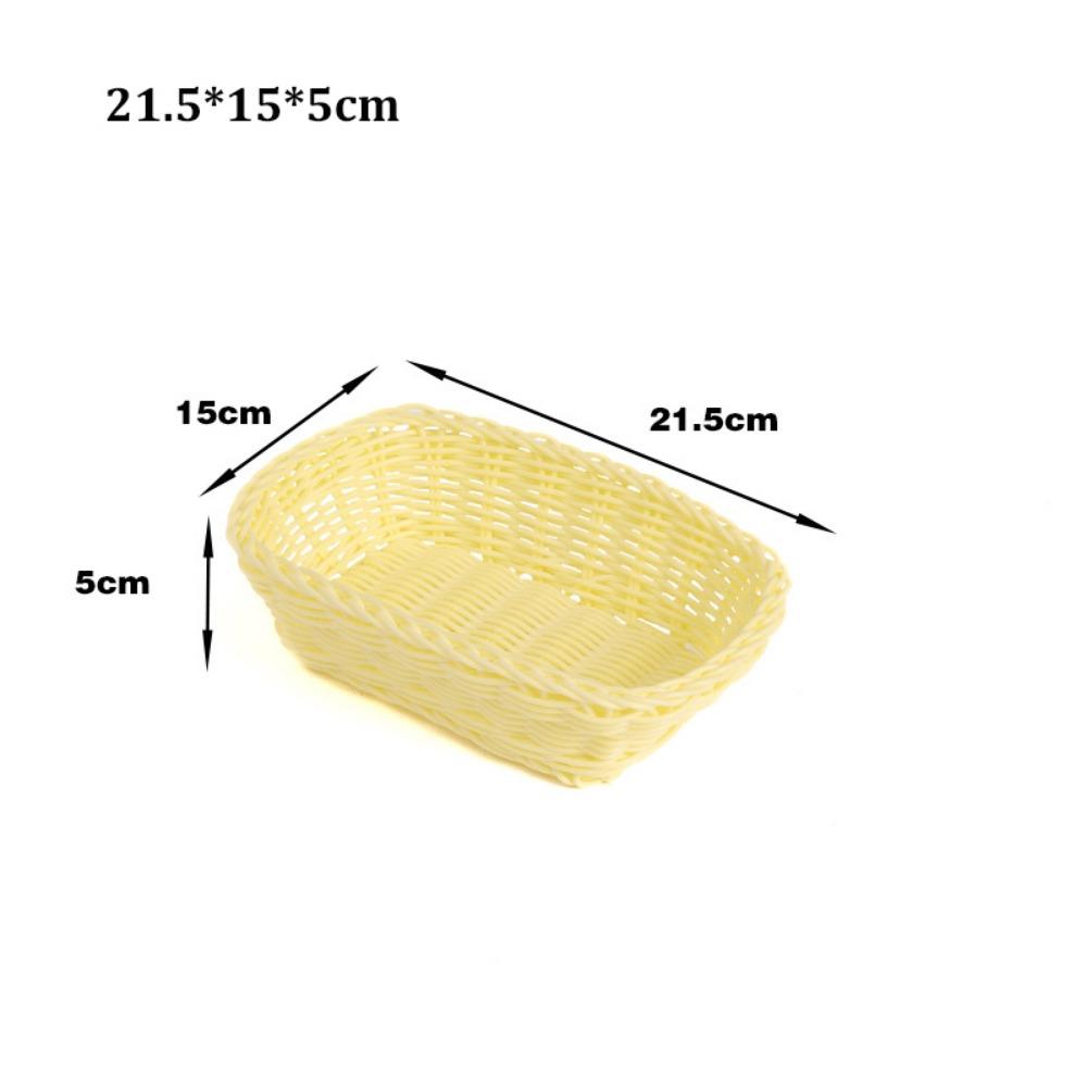 Hardness Bread Fruit Vegetables Basket Household Rattan Basket Restaurant Serving Tabletop Display