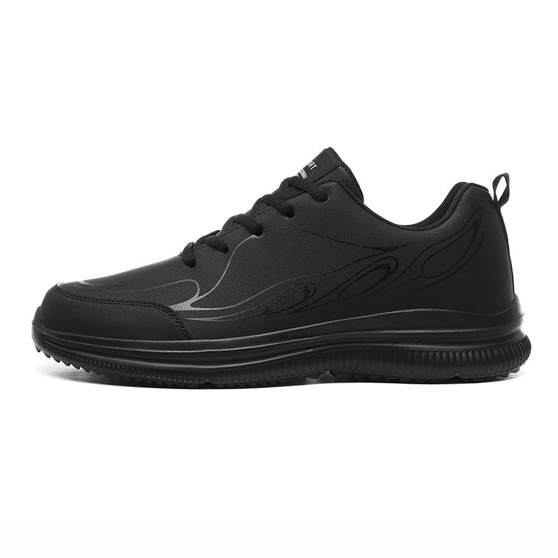 

Men s microfiber Leather Waterproof Outdoor Sports Shoes Men s Shoes Autumn and Winter Casual Running Shoes 39 холодний колір чорний