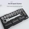 Changlu 7-in-1 Penetrating Ratchet Wrench Set
