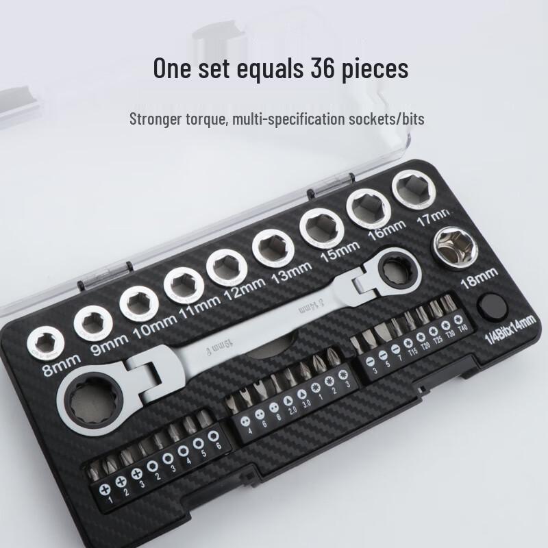 Changlu 7-in-1 Penetrating Ratchet Wrench Set