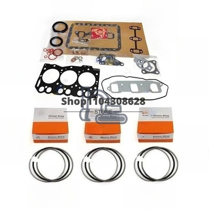 For 3TNE78 Full Gasket Kit Set + Poston Ring Engine Overhaul Rebuild Kit