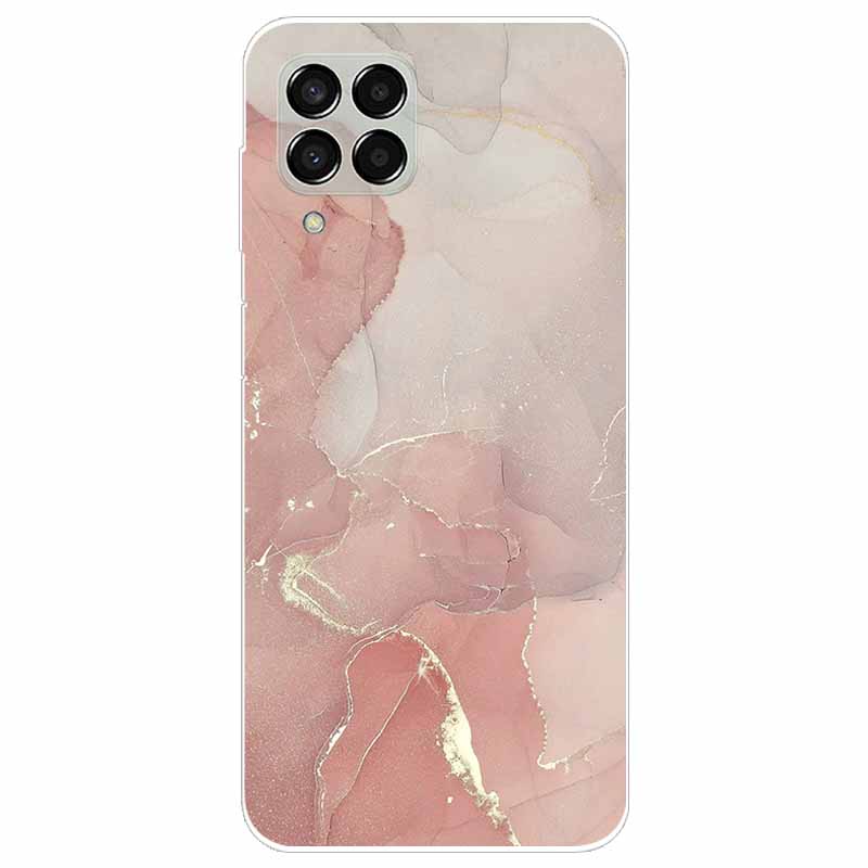 Hülle für Samsung M33 Hülle Marmor Weiches TPU Silikon Handyhüllen für Samsung Galaxy M53 5G Hülle Klarer Bumper M 33 53 Schutz