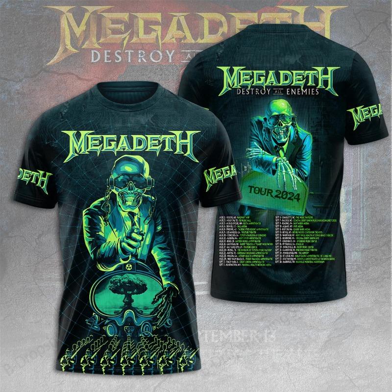 

Megadeth Rust 3D All Over Print Tshirt Men Women Fashion T-shirt Sports T Shirt Summer Short Sleeve Tops Tee Clothes Heavy Metal S