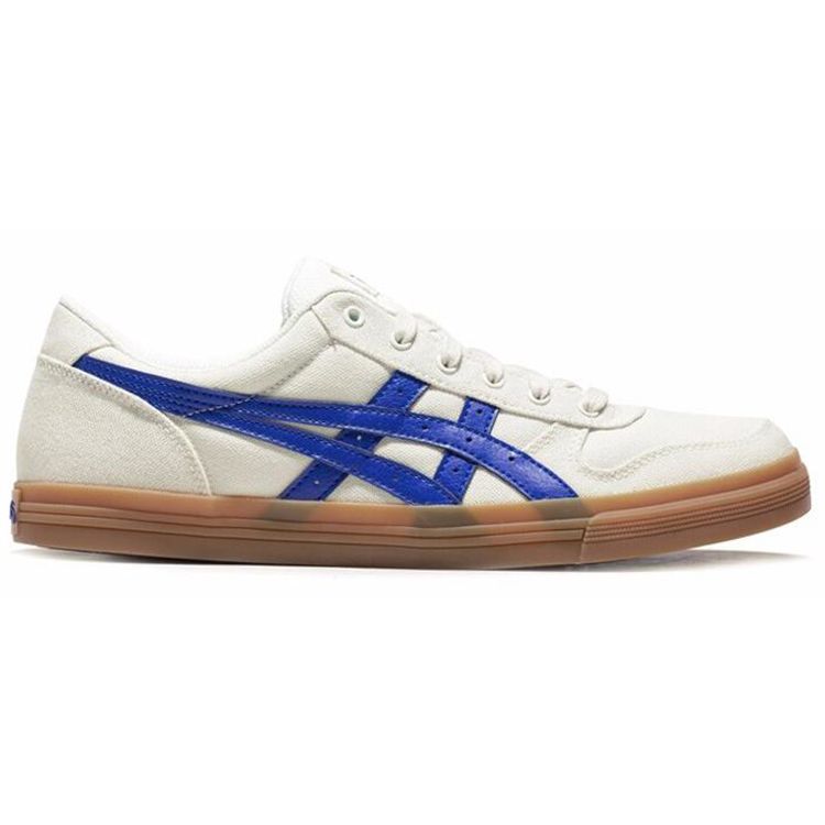 Asics Aaron Comfortable Low-Top Skate Shoes Unisex Sneakers White Blue 1201A011-100