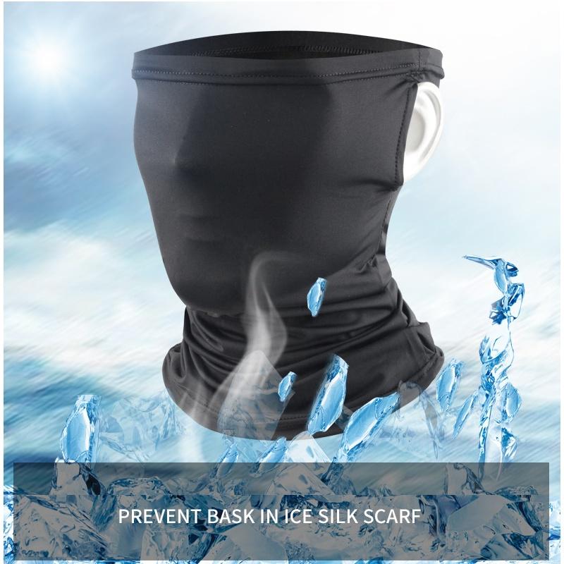 7colors 1Pcs Outdoor Riding Mask Headbands Sunscreen Ice Silk Head Scarf Street Cycling Face Mask Summer