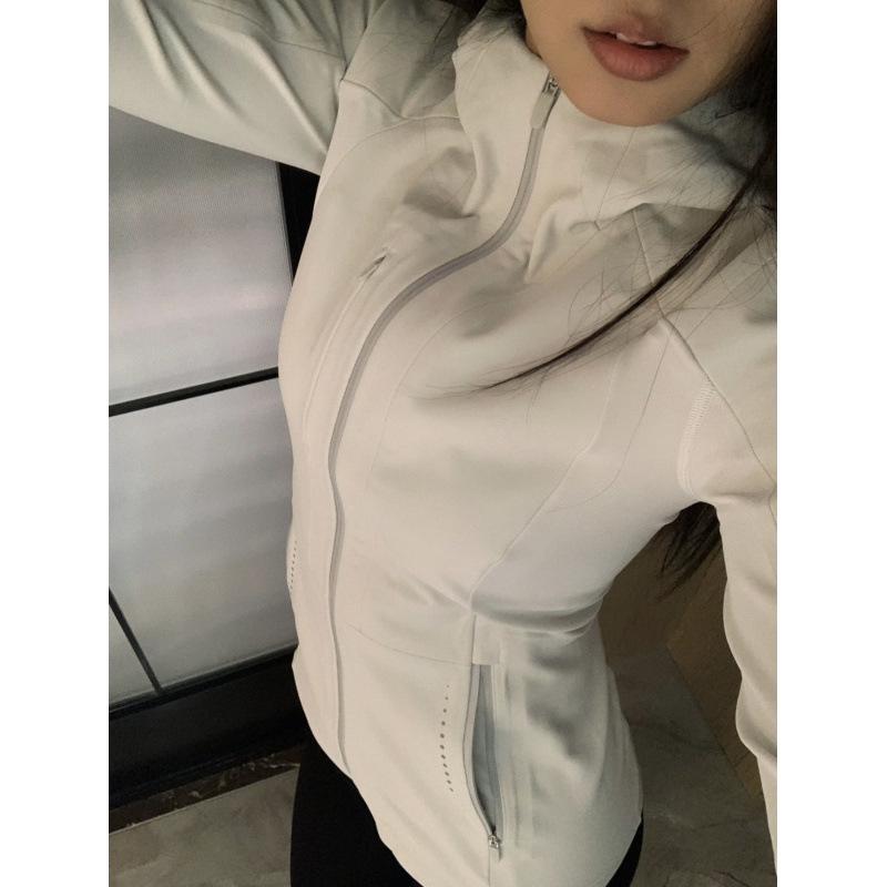 Lulu Original Women's Windproof Softshell Hooded Jacket for Yoga - Breathable Autumn/Winter Coat