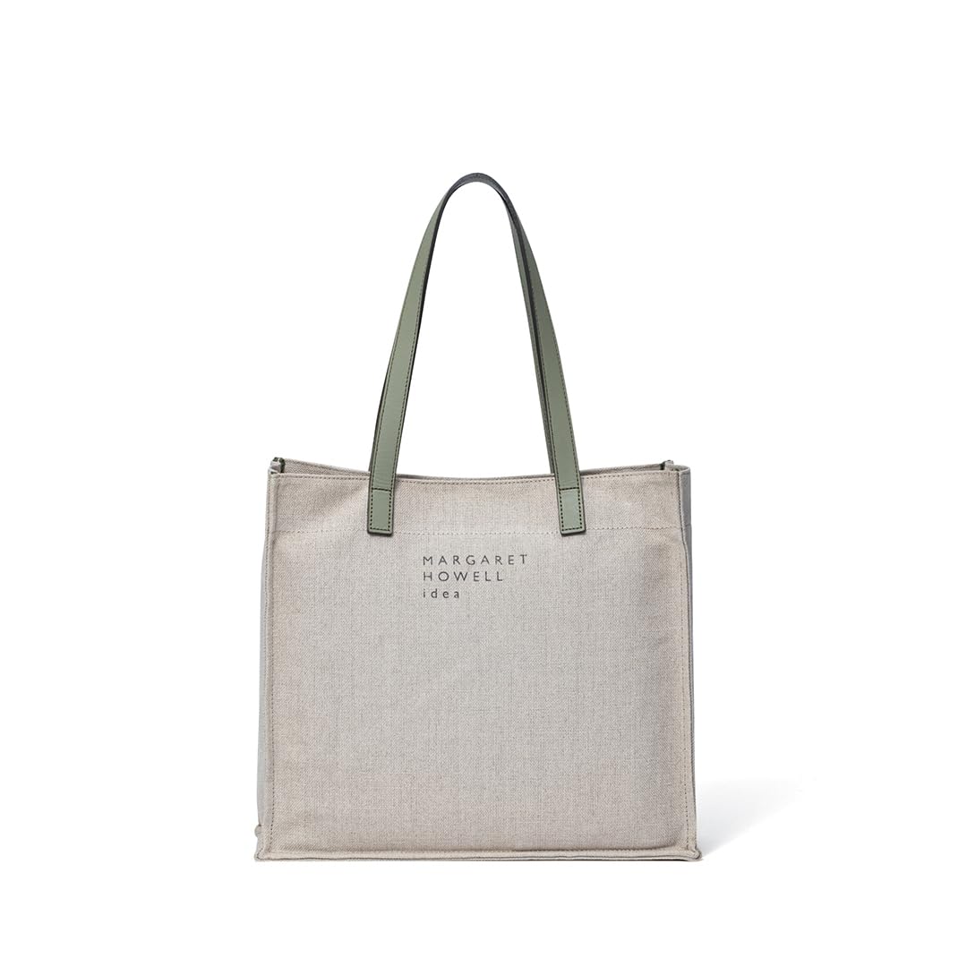 

Howell Tote Leather combination linen rough tote MHLH5GH1 Olive [Margaret Idea] [Grampians] Women s оливковий