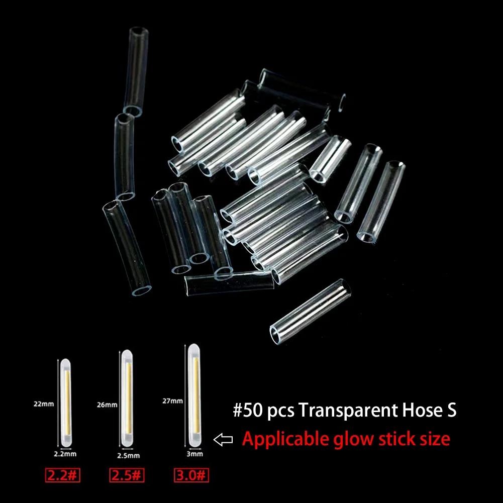 50PCS/lot 2.2-4.5mm S L Light Night Fishing Float Rod Lights Dark Glow Stick Useful Fishing Fluorescent Lightstick