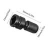 2er-Pack 1/2" Vierkant auf 1/4" Sechskant-Steckschlüsseladapter, Schnellspann-Schlagschrauber-Bohrfutter-Konverter und Schraubendreher-Bit-Halter-Stecknuss