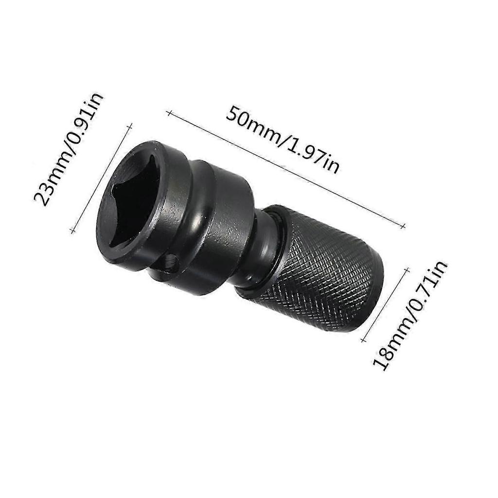 2er-Pack 1/2" Vierkant auf 1/4" Sechskant-Steckschlüsseladapter, Schnellspann-Schlagschrauber-Bohrfutter-Konverter und Schraubendreher-Bit-Halter-Stecknuss