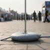 Feather Flag Base Weight Bag | Built-in Carry Handle Recess, Water with Pole