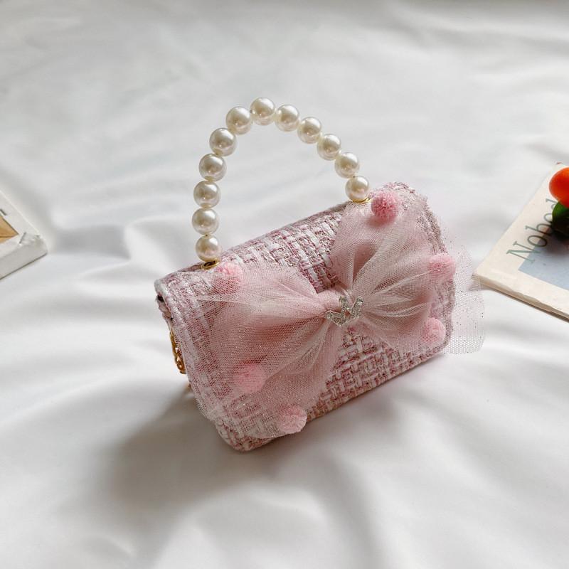 Adorable Korean Style Mini Pearl Children's Purse With Waterproof Features