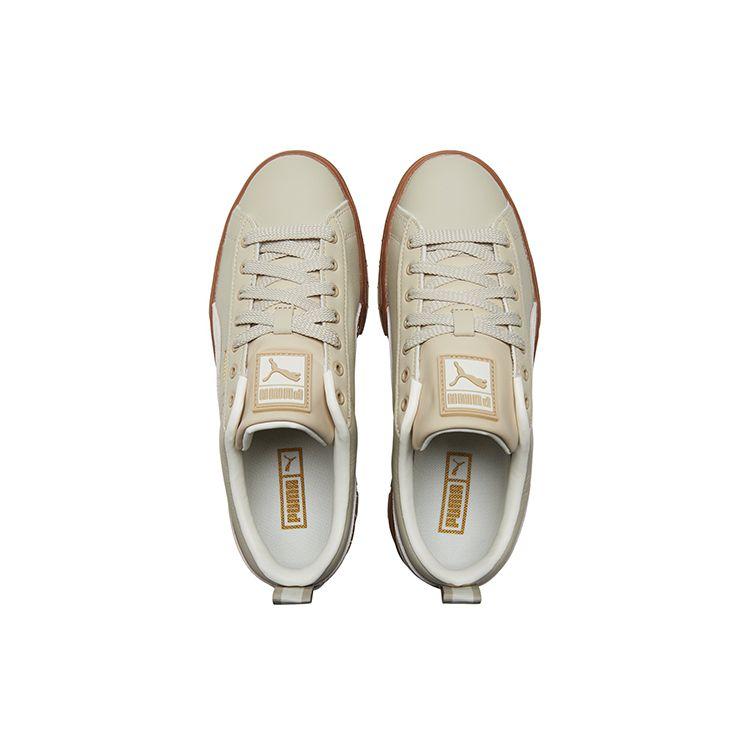 Puma Mayze Leather Sneakers Women Sneakers Beige Brown 381983-12