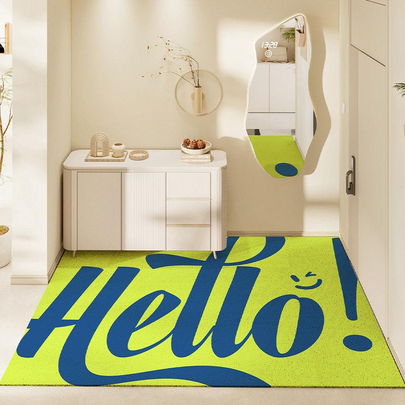 Silk Ring Floor Mat Entry Door Mat Dirt-Resistant And Wear-Resistant Entrance Foot Pad Scraping Mud Soil Pvc Floor Mat Can Be Cut