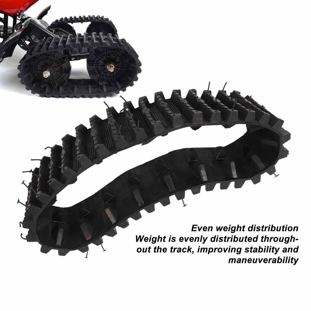 Rubber Tracks Increased Traction Wheel Tire Track for ATV UTV Track Electric Snowmobile Snow Blower Go Kart